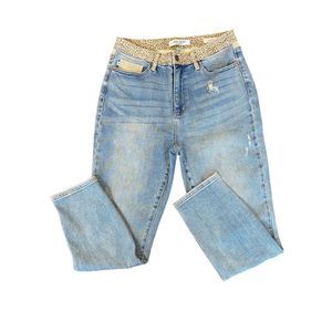 Judy Blue Cheetah Camo Block High Rise Slim Fit Size 9/29